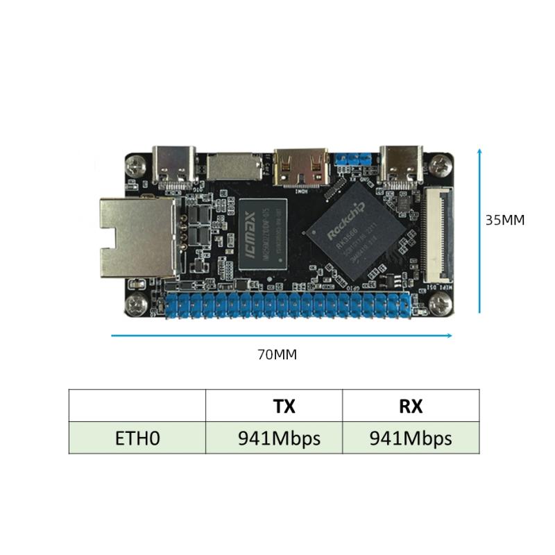 Pocket-Sized RK3566 SBC Ríomhaire Boird Aonair