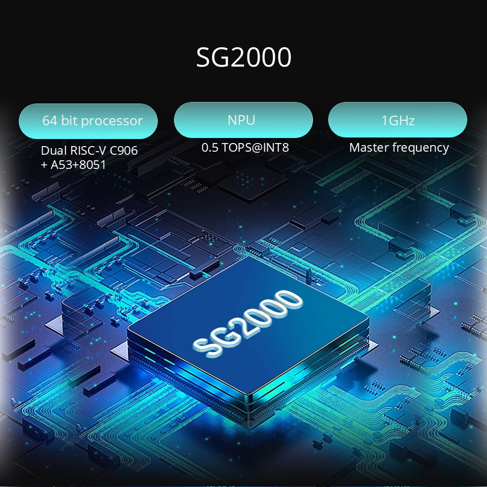 Bord Forbartha SG2000, RISC-V C906 ARM, le haghaidh Linux Learning